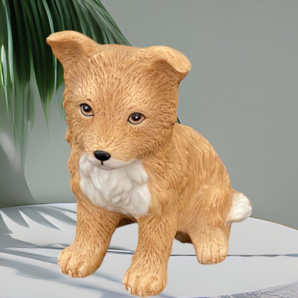 Homco Figurine Collie Puppy Dog 8828 3"